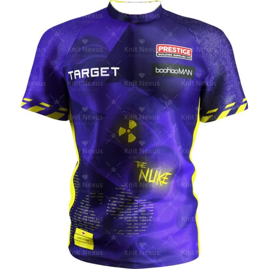 

Target Luke Littler Collarless Dartshirt 2025 3d Printing Autumn Sports Leisure Dry Quickly Men's T-Shirt Kid's Clothing Tee