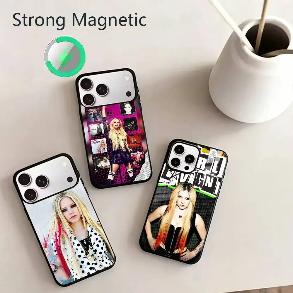 Star Singer A-Avril Lavigne Phone Case For iPhone 17,16,15,14,13,12,11Plus,Pro,Max for Magnetic Wireless Charging