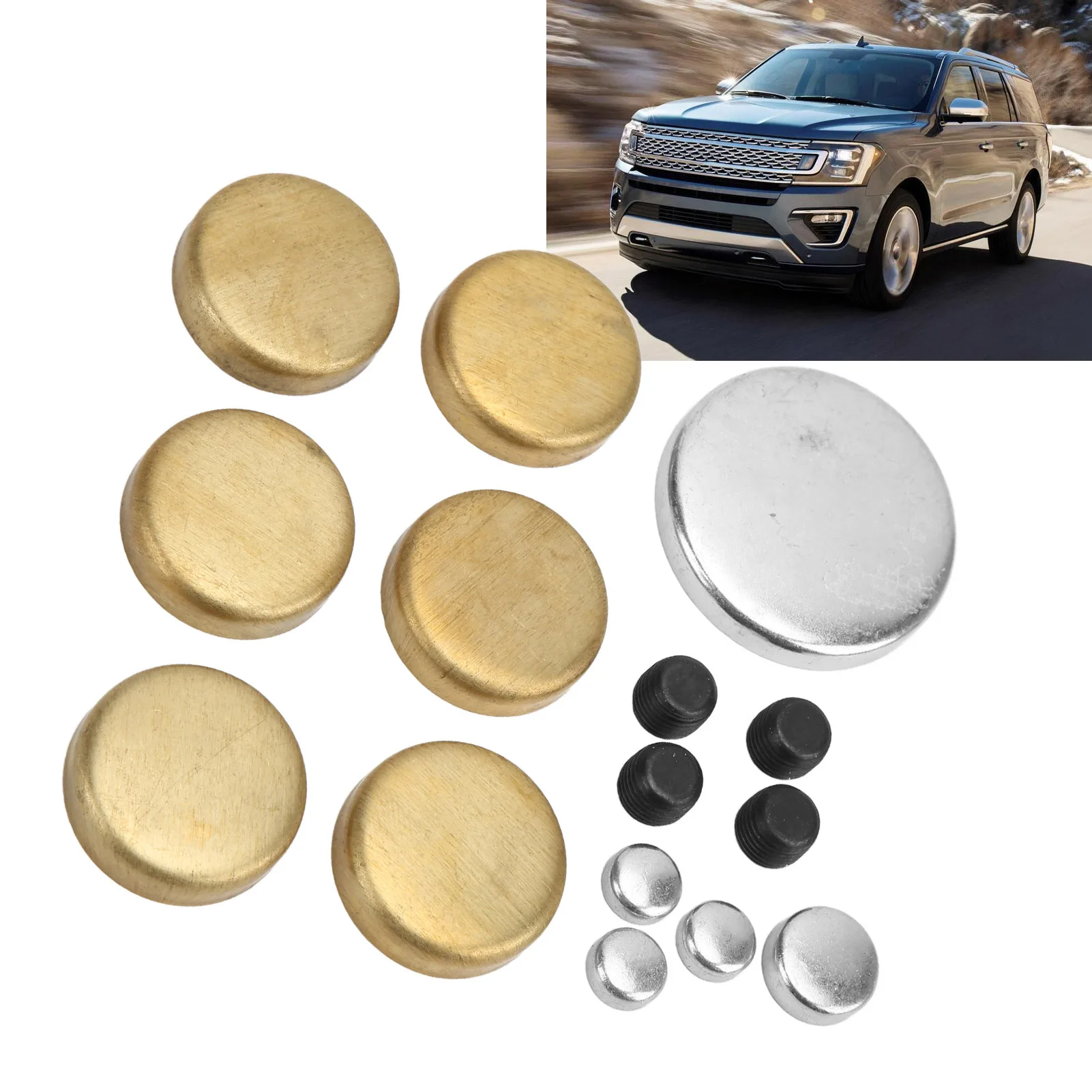 Uitbreidingspluggen Messing vriesplugenset MPE-108BR Vervanging voor klein blok 255ci 260ci 289ci 302ci 351ci MPE-108BR