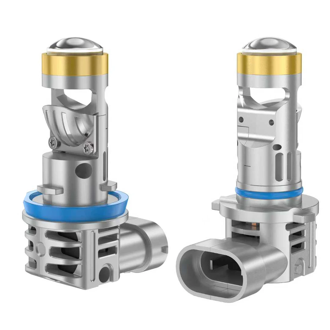 

H7 H4 Автомобильная фара с мини-объективом H11 H8 H9 9005 9006 HB3 HB4 Светодиодная лампа проектора Беспроводная 6000K турбовентиляторная лампа для автомобиля/мотоцикла
