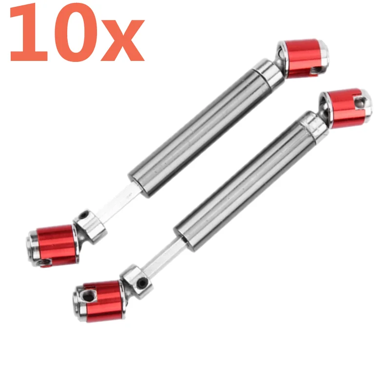 

10Pcs Aluminum Crawler Trucks Drive Shaft CVD 112-150mm For 1/10 Scale Models RC Car AXIAL SCX10 D90 TAMIYA RC4WD