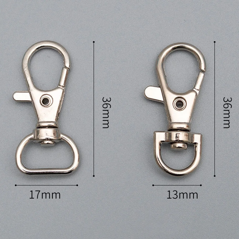 

40Pcs Keychain Accessories Lobster Clasp Key Rings Snap Hooks Premium Zinc Alloy Multifunction Dog Hooks for Keys Bags