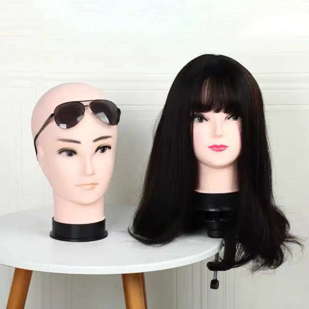 Bald Female Mannequin Head Professional Cosmetology for Wig Display Wigs Eyeglasses Hats Salon Mannequins