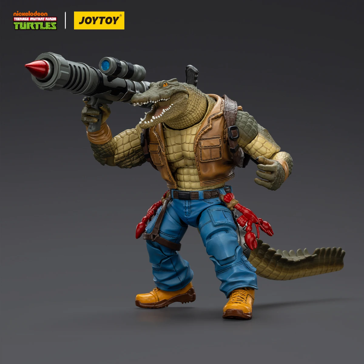 Joytoy adolescente mutante ninja tartarugas 1/18 figura de ação tmnt-leatherhead coleção modelo brinquedo decoração menino presentes de aniversário
