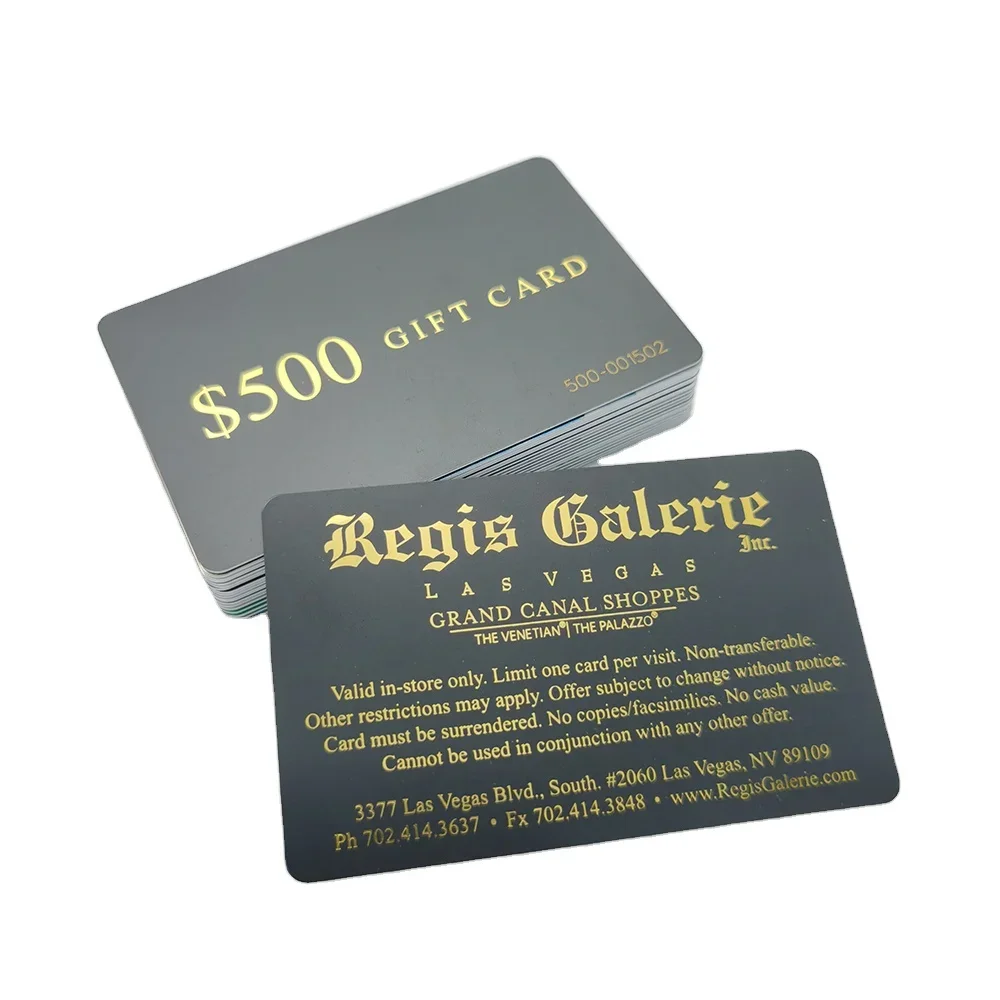 

Изготовленная на заказ подарочная карта, водонепроницаемая пластиковая карта из ПВХ с персонализированной печатью для подарка