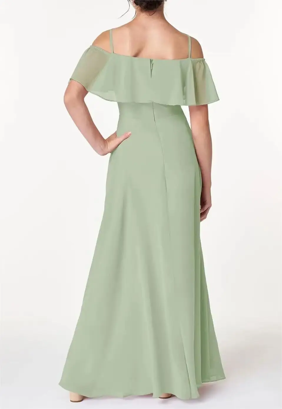 Шифоновое платье подружки невесты с открытыми плечами, платья с цветочным узором для девочек на свадьбу, платье для первого причастия