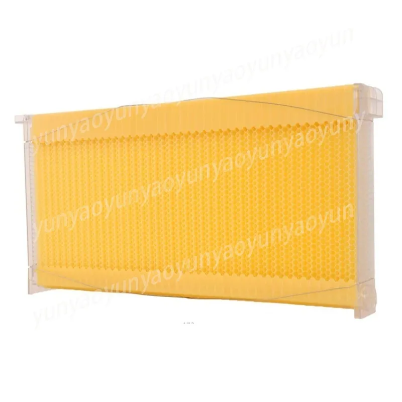 Plastic Honeycomb Foundation, Flow Frame 7 Pcs for Italian Honey Bee Hive, Automatic Honey Harvest