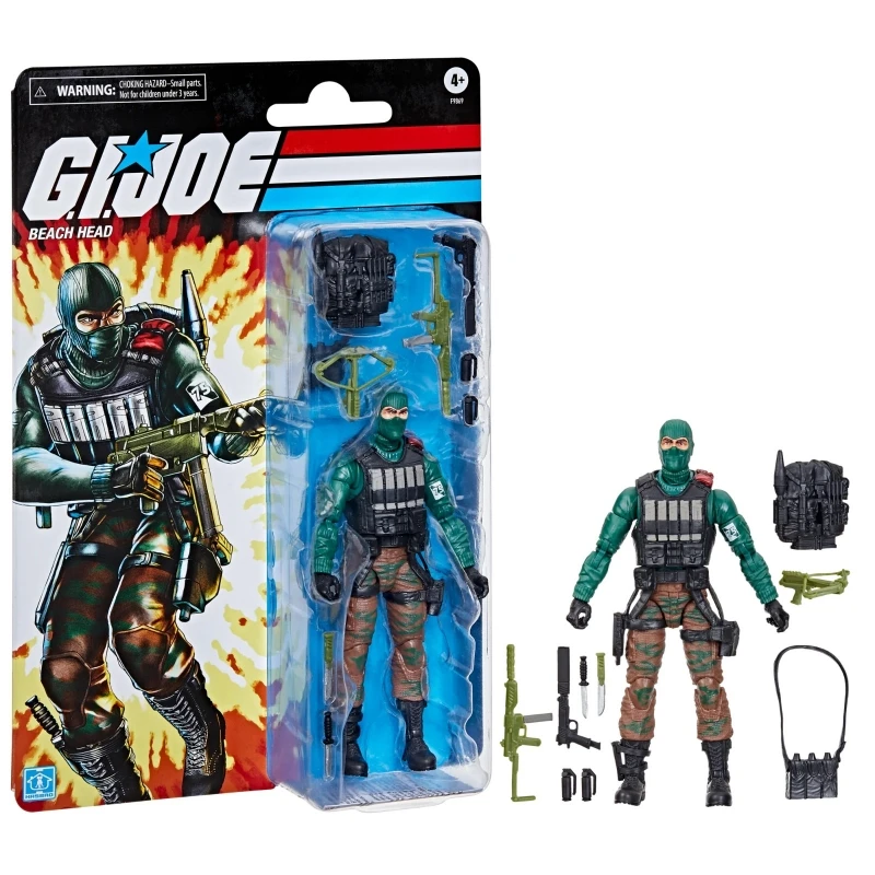 Hasbro G.I. Joe Classified Series Retro Cardback Beach Head Collectible 6 Inch Action Figure Toy Gift F9869