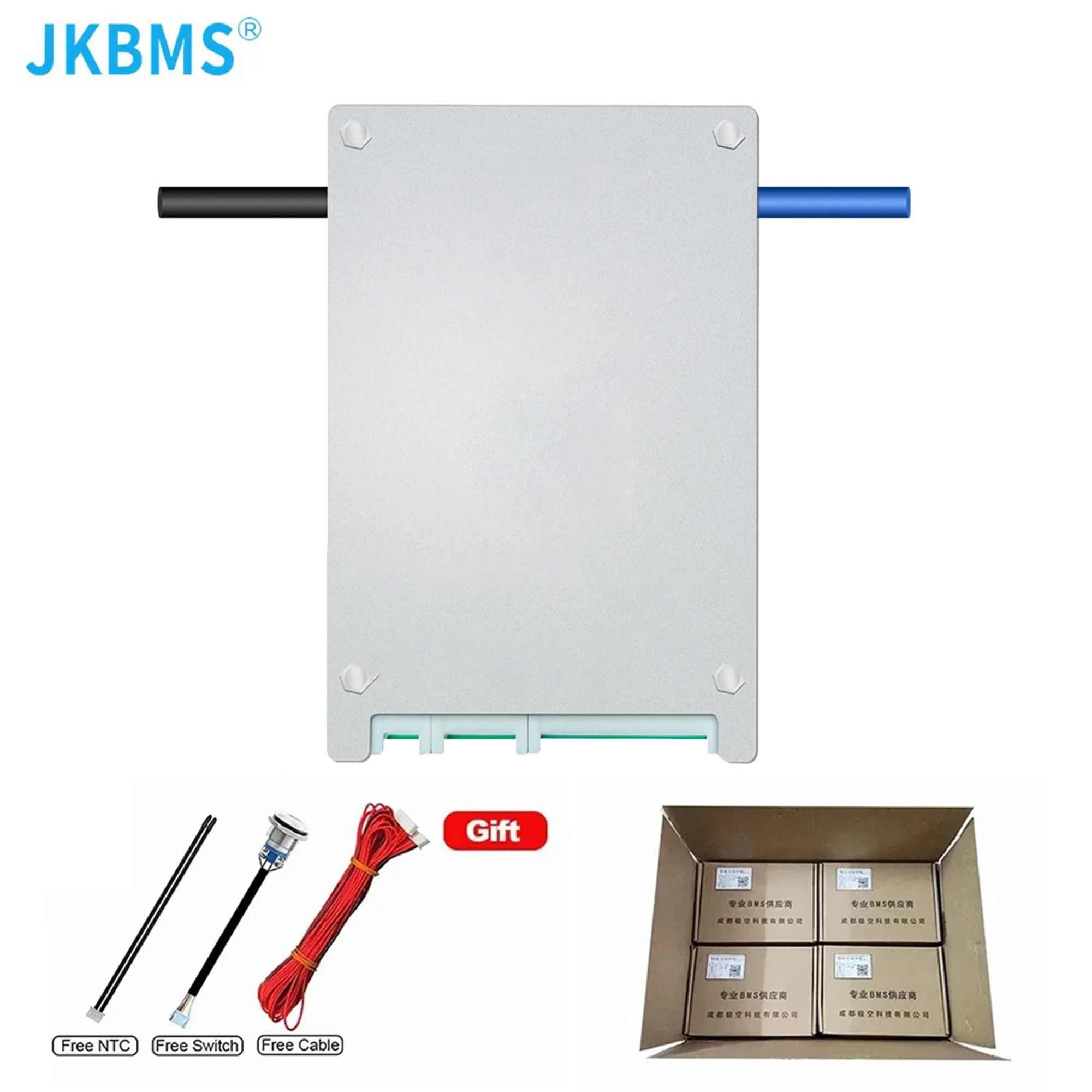 JKBMS-batería Lifepo4 para bicicleta eléctrica, dispositivo inteligente BMS 7S, 8S, 9S, 10S, 11S, 13S, 14S, 17S, 20S, Balance activo 80A, Li-Ion LTO 18650