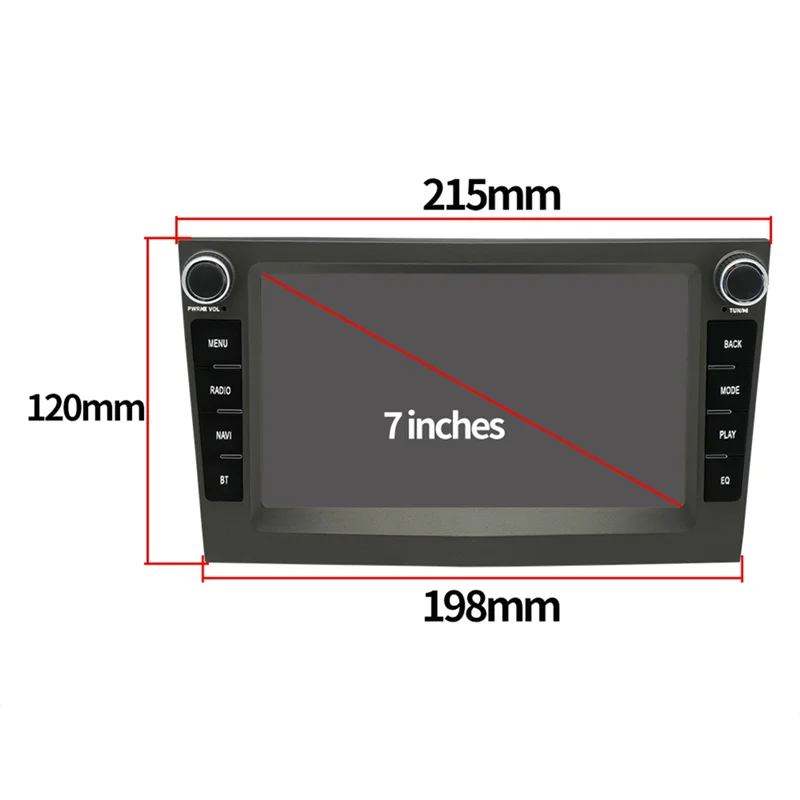 7 inch Android 11 Car Radio Multimedia Player GPS Navigation 2+32G For Opel Astra Vectra Antara Zafira Corsa Combo,Black