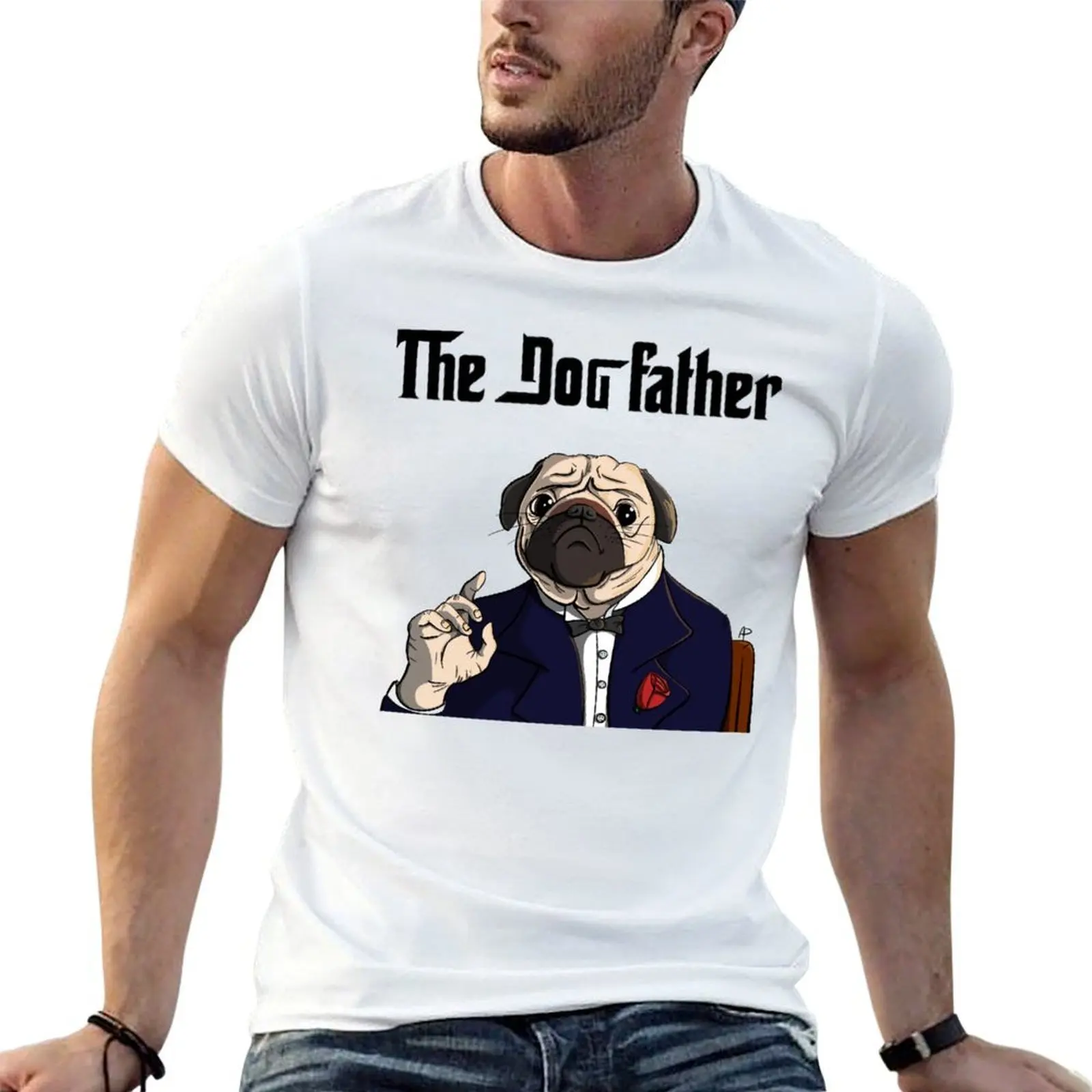 

The Dog Father (as a Pug) T-Shirt anime t shirts for man t shirt personalised T-Shirt