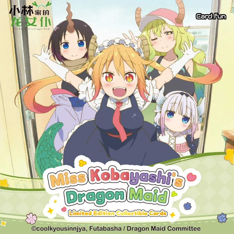 10 Packs CARDFUN Miss Kobayashi's Dragon Maid Collectible Trading Card Game TCG CCG Birthday Gift Collection Cards