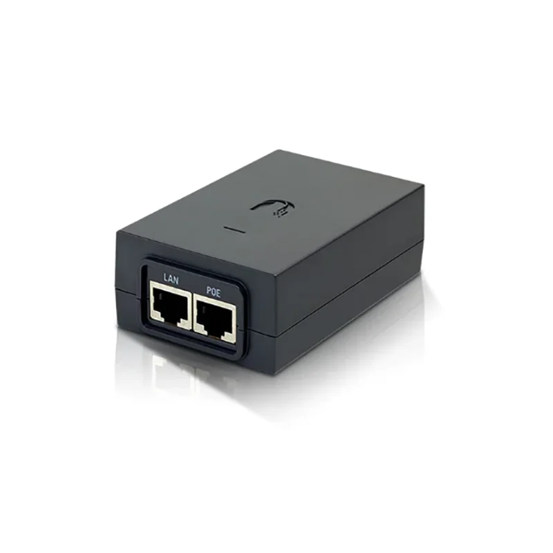 Ubiquiti UBNT POE-24-12W-G POE adaptor catu daya 2x1 0/100/1000 Mbps port, mendukung POE