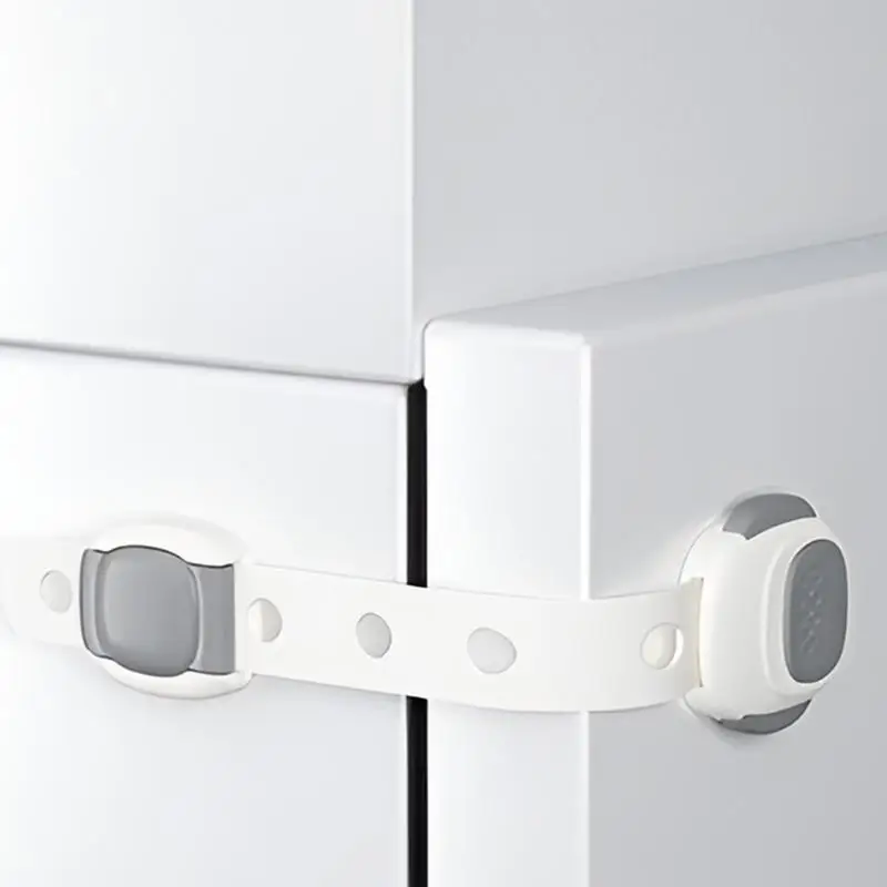 Child Proof Door Lock Window Refrigerator Adjustable Lock 3 PCS Multi-use Closet Door Latch Door Knob Safety Cover For Children