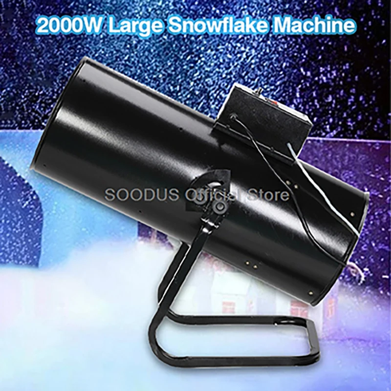 

2000 Вт искусственный снег-машина высокой мощности для мероприятий, сценических шоу, симулятор снегопада с ручным управлением с реалистичными пластинчатыми эффектами