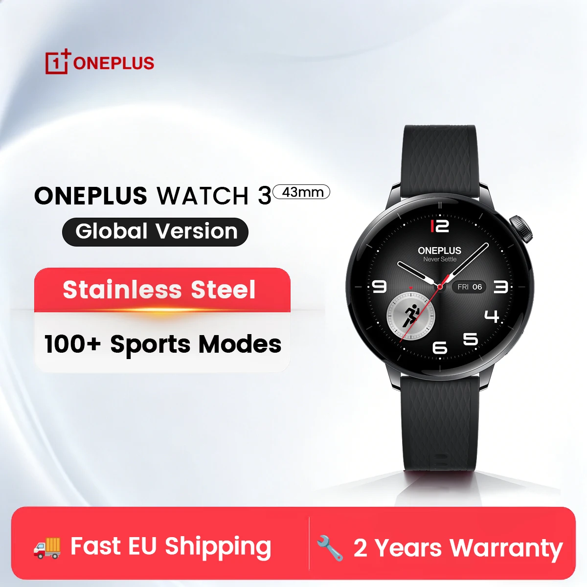 Reloj Inteligente OnePlus Watch 3 de 43 mm, Versión Global, Sistema Operativo Wear OS de Google, Pantalla LTPO… — oferta en AliExpress