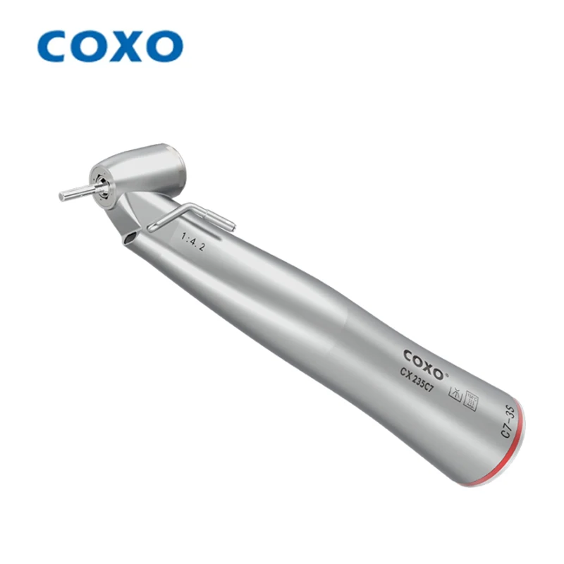 

COXO 45°Contra Angle CX235-C7 3S push button 1:4.2 speed for COXO dental implants c-sailor pro