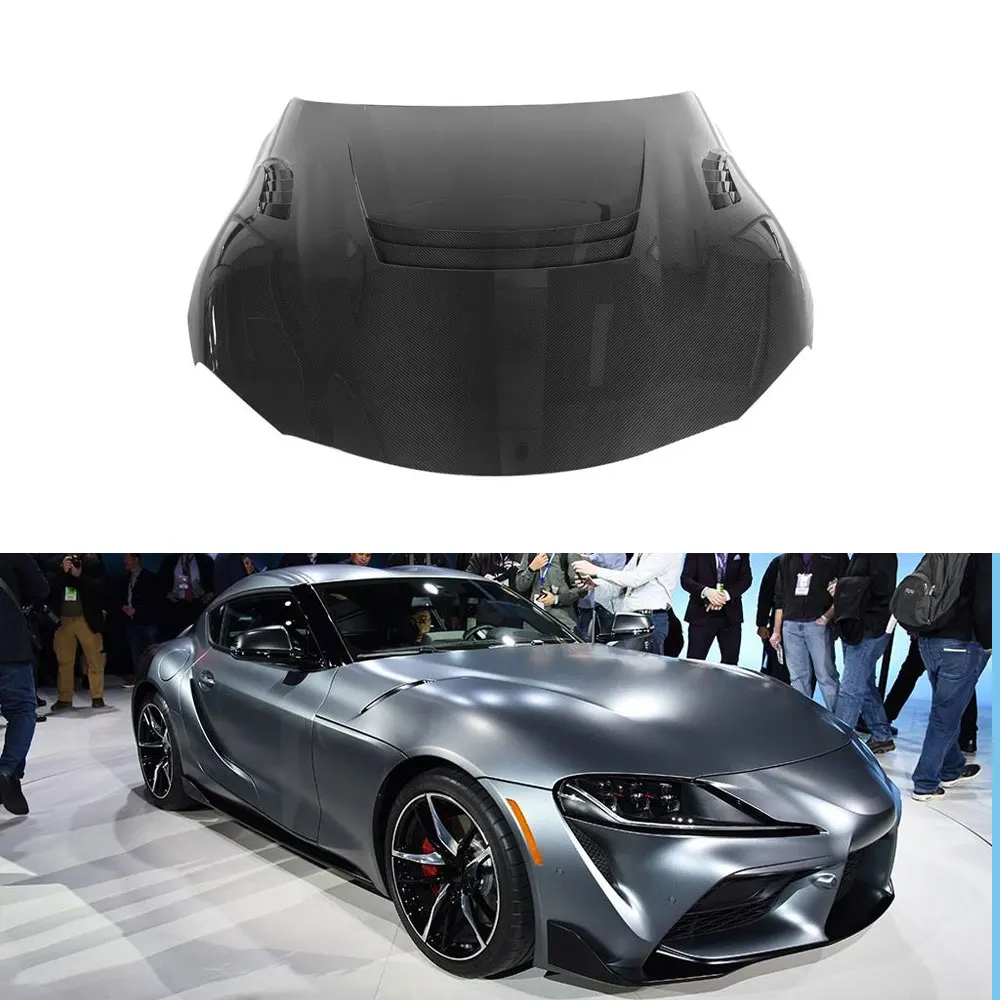 Dry Carbon Fiber Engine Hood A90 MKV for  Supra GR A91 MK5 J29 Bonnet 2019 2020 2021