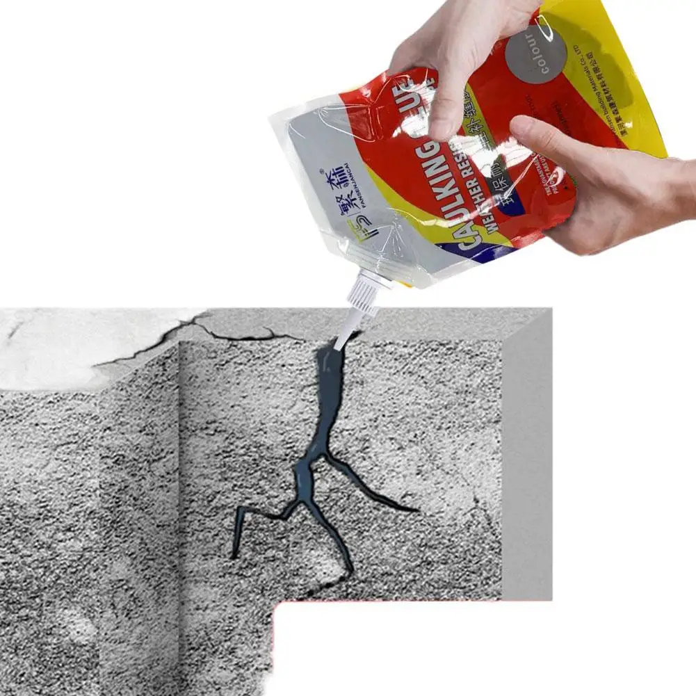 Sealant Cement Repair Sealing Waterproof Mastic Holes Wall Sealent Watertight Filler Gaps and Filler Concrete 500g H9I8