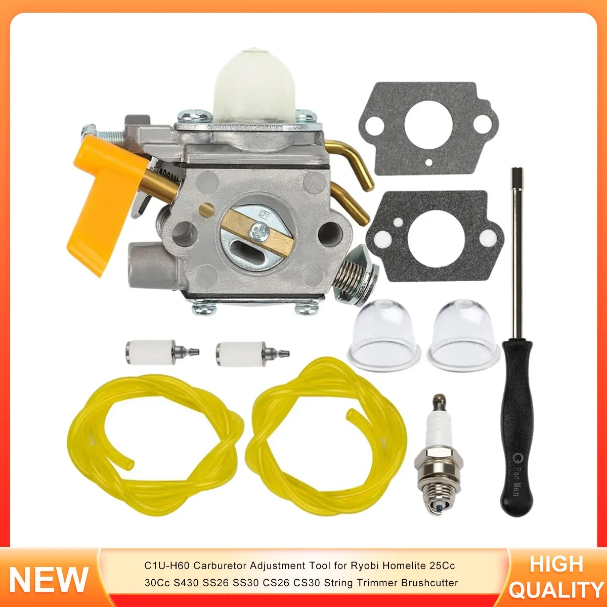 

C1U-H60 Carburetor Adjustment Tool for Ryobi Homelite 25Cc 30Cc S430 SS26 SS30 CS26 CS30 String Trimmer Brushcutter