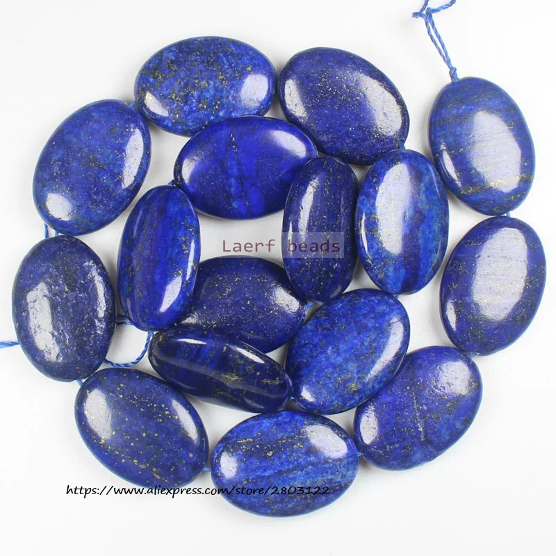 Natural Lapis Lazuli Oval Square tube Gemstone loose beads 15inch , For DIY Jewelry Making !