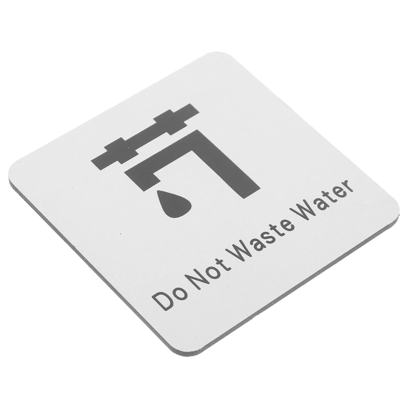 Save Water Sign Waterproof Wall Sticker Conservation Reminder for Bathroom Toilet Kitchen School Office Home