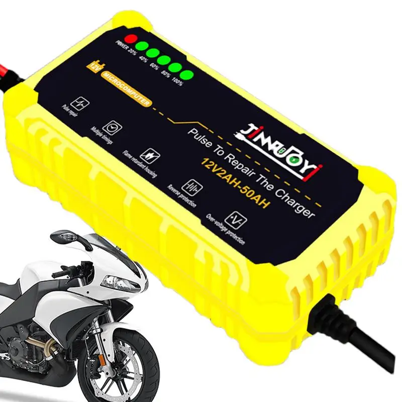 Multifunctional 12 Volt Battery Charger Motorcycle Battery Charger 12V Trickle Charger Battery Maintainer Batterys Tenders