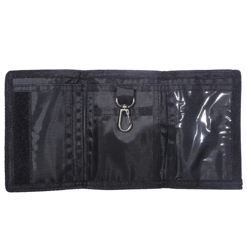 Dompet kasual lipat tiga untuk pria wanita tas uang baru muda dompet ritsleting tempat kartu ID koin saku anak-anak