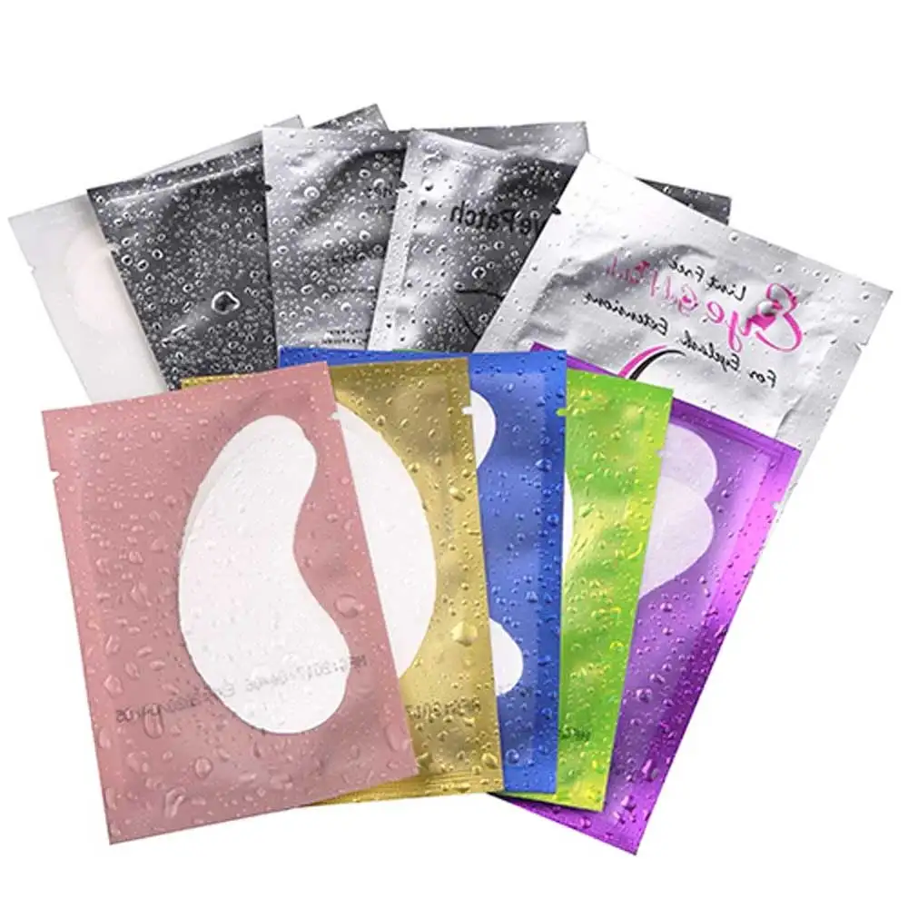 

100 Pairs Eyelashes Pads for Building Hydrogel Eye Patches Eyelash Extension Paper Tips Sticker Lint Free Under Eye Pads