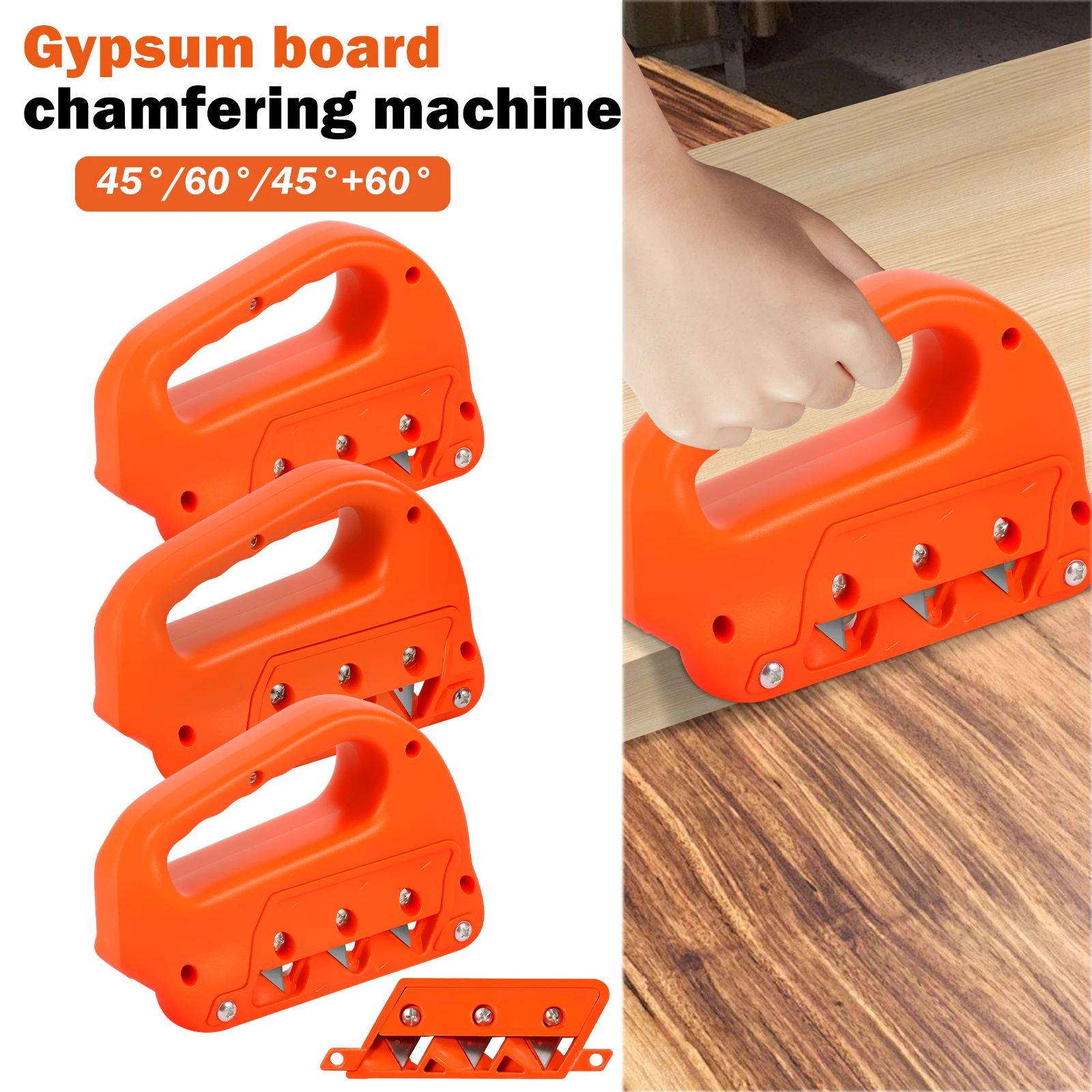 

Ручные инструменты Быстрый резак для гипсокартона, ручной рубанок для гипсокартона для точной снятия фаски по краям гипсокартона по 45, годы ° 60 ° Деревообрабатывающий триммер