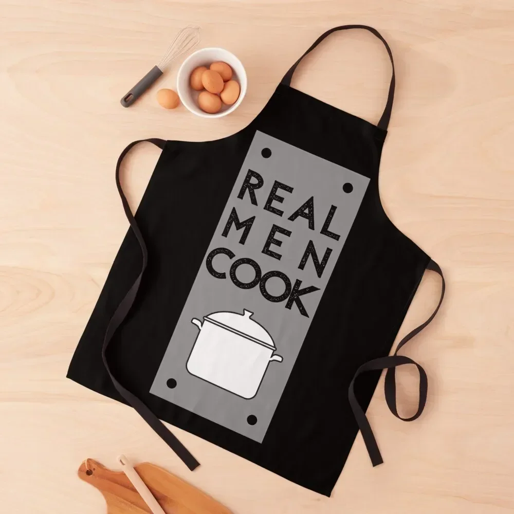 

Real men Cook Men's Apron Home Cleaning Womens Dresses Costume Waiter Apron