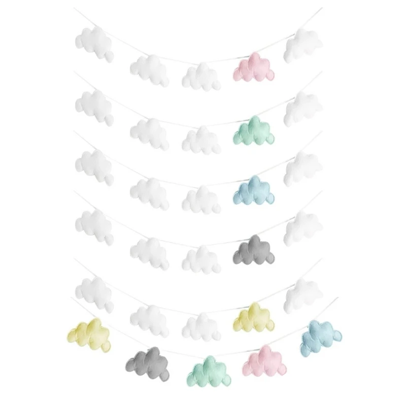 

N80C Newborn Photo Props Photo Posing Backdrop Felt Cloud Set Photostudio Accessories