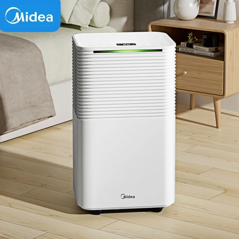 Midea 지능형 제습기 수분 흡수기, 가정 지하실 욕실 옷장용, 공기 건조기, 청정기 필터, 하루 당 12L, 2000ml 