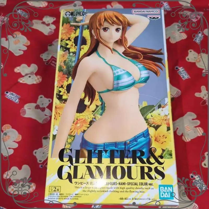 

In Stock BANPRESTO One Piece GLITTER&GLAMOURS-NAMI-SPECIAL COLOR ver. Figure Anime Model Toy Desktop decorations gift