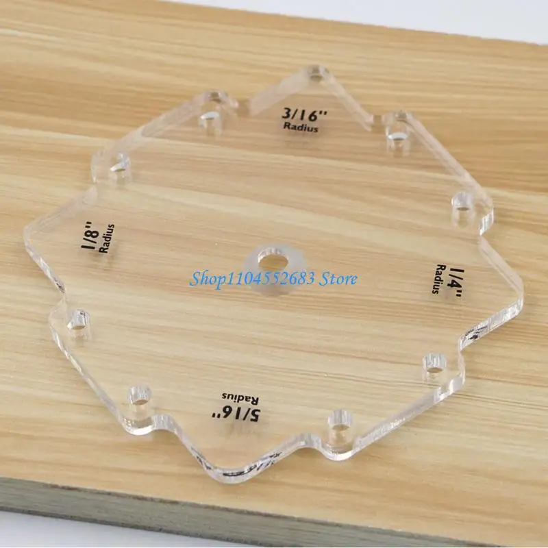 قوالب توجيه نصف قطرها احترافية لأعمال النجارة Y6GD، قوالب توجيه نصف قطر الزاوية، زوايا مستديرة سهلة الاستخدام #5