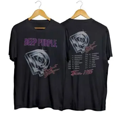 1985 Deep Purple Perfect Strangers European Tour T-shirt Unisex Cotton