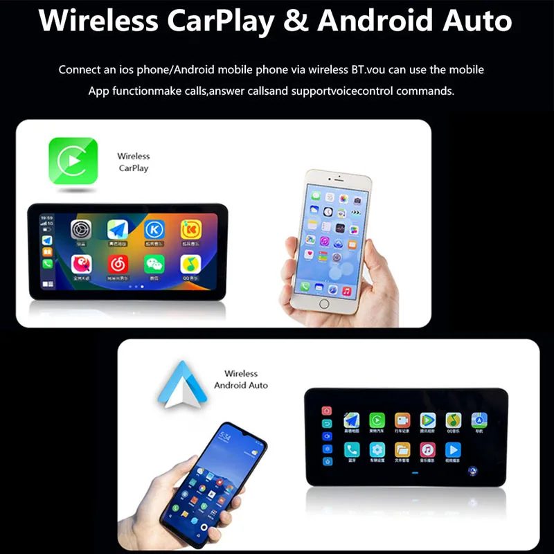 Motorcycle Gps Navigation Wireless Carplay Android Auto Mirroring Motorbike Portable Android Screen