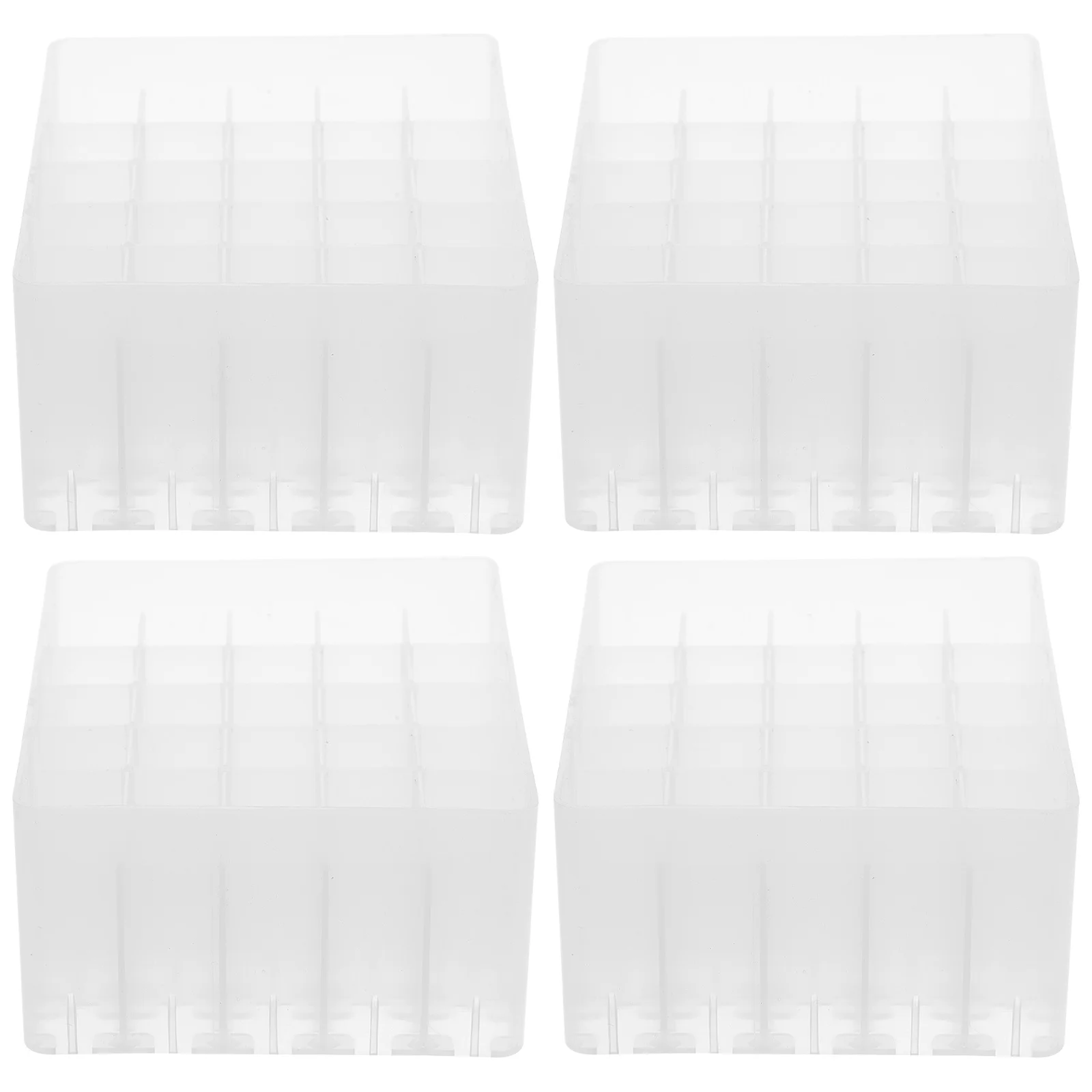 4 Pcs Marker Storage Box Holder Markers Pen Stationery Organizer Desktop Plastic
