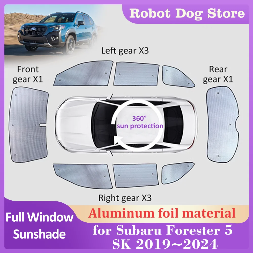 

Солнцезащитные очки с полным покрытием для Subaru Forester 5 SK 2019 ~ 2024 2020, оконный козырек, занавеска на лобовое стекло, Солнцезащитная крыша, крышка, аксессуары