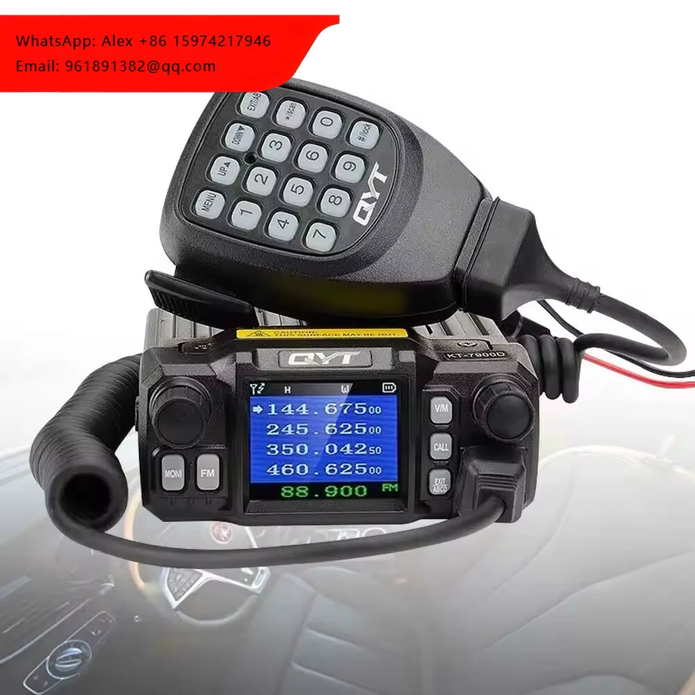 

Мобильная радиостанция QYT KT-7900D Оригинальная 144_220_350_440 МГц 4-диапазонная FM-радиостанция QYT KT-7900D 25 Вт, четырехдиапазонная мобильная, Хит продаж