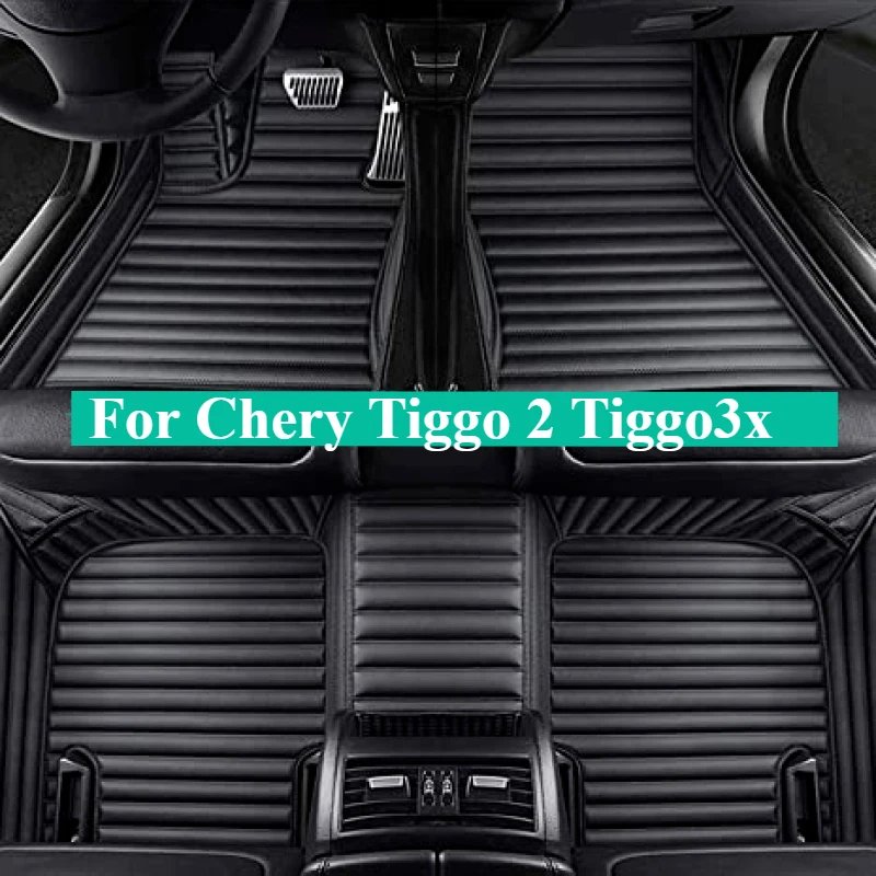 

Автомобильные коврики на заказ для Chery Tiggo 2 Tiggo3x 2017-2023-2024, автомобильные аксессуары, автомобильные коврики, кожаные Коврики для салона