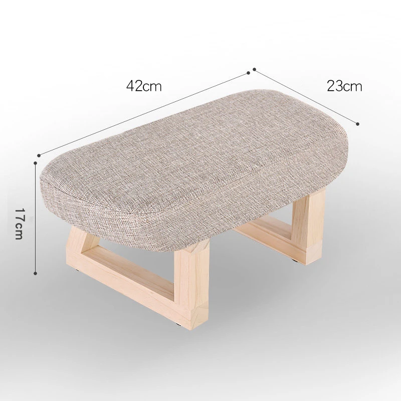 2023 New Chairs Ins Wood Lows 발판 Small Bench Home Adult Shoe Fabric Sofa Shoes Changing Stool Low Stools for Living Room