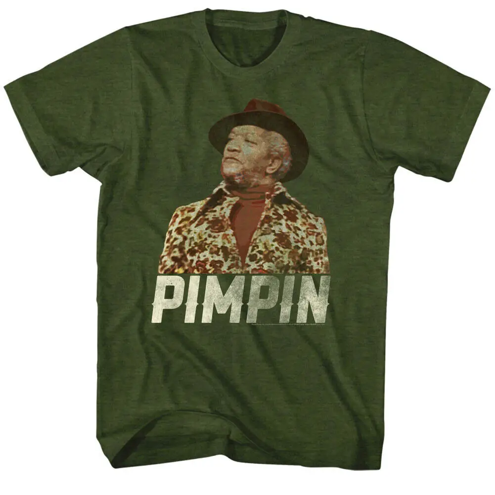 Sanford Son Funny 70's TV Show Fred Pimpin Men's T Shirt REDD FOXX