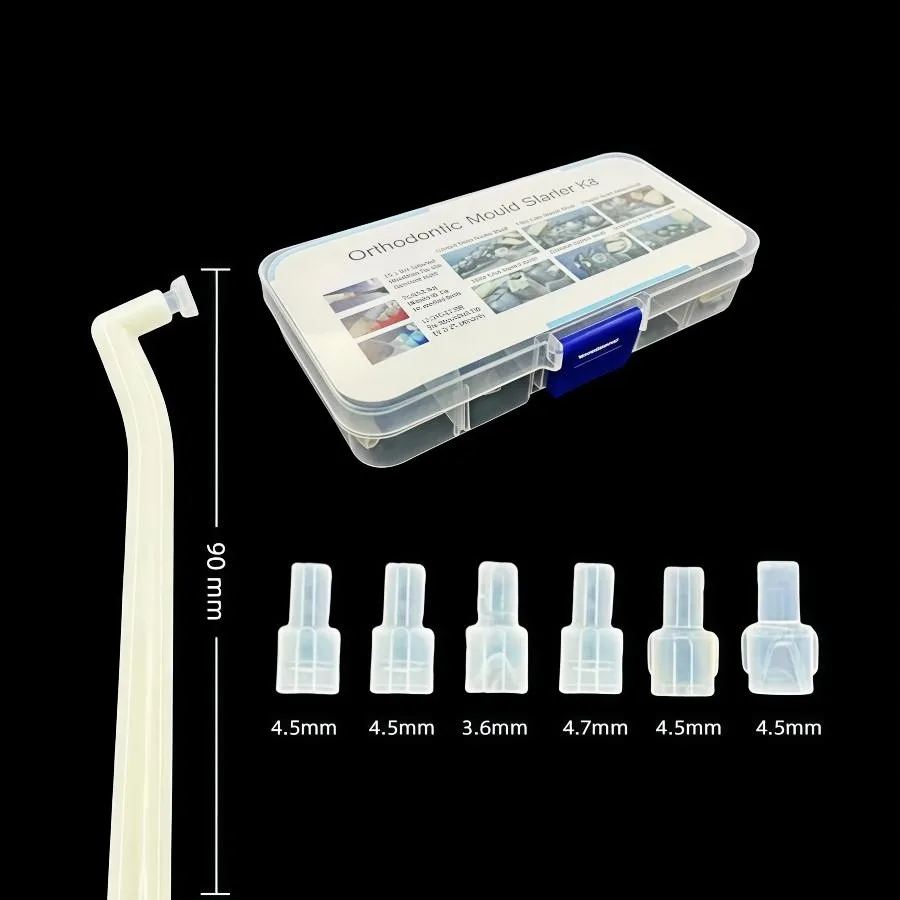 

6Pcs/Set Dental Orthodontic Accessories Injection Mould Mini Ortho Forming Mold Button Bracket Starter Kit Dentistry Tools
