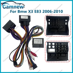 16Pin Car Stereo Wire Harness Adapter Canbus Box Decoder For Bmw X3 E83 2006-2010 Power Cable OD-BMW-03