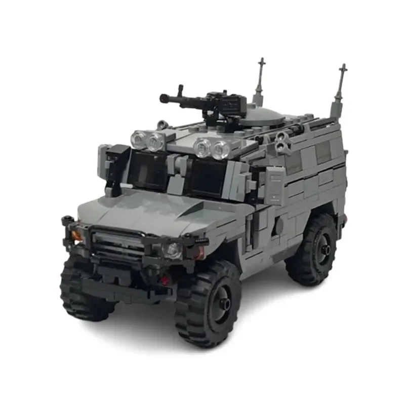 MOC Modern Military SWAT Armored Vehicle Building Block Kit Army Soldier Truck Carrier Weapons Block Set Toys Kids Gifts