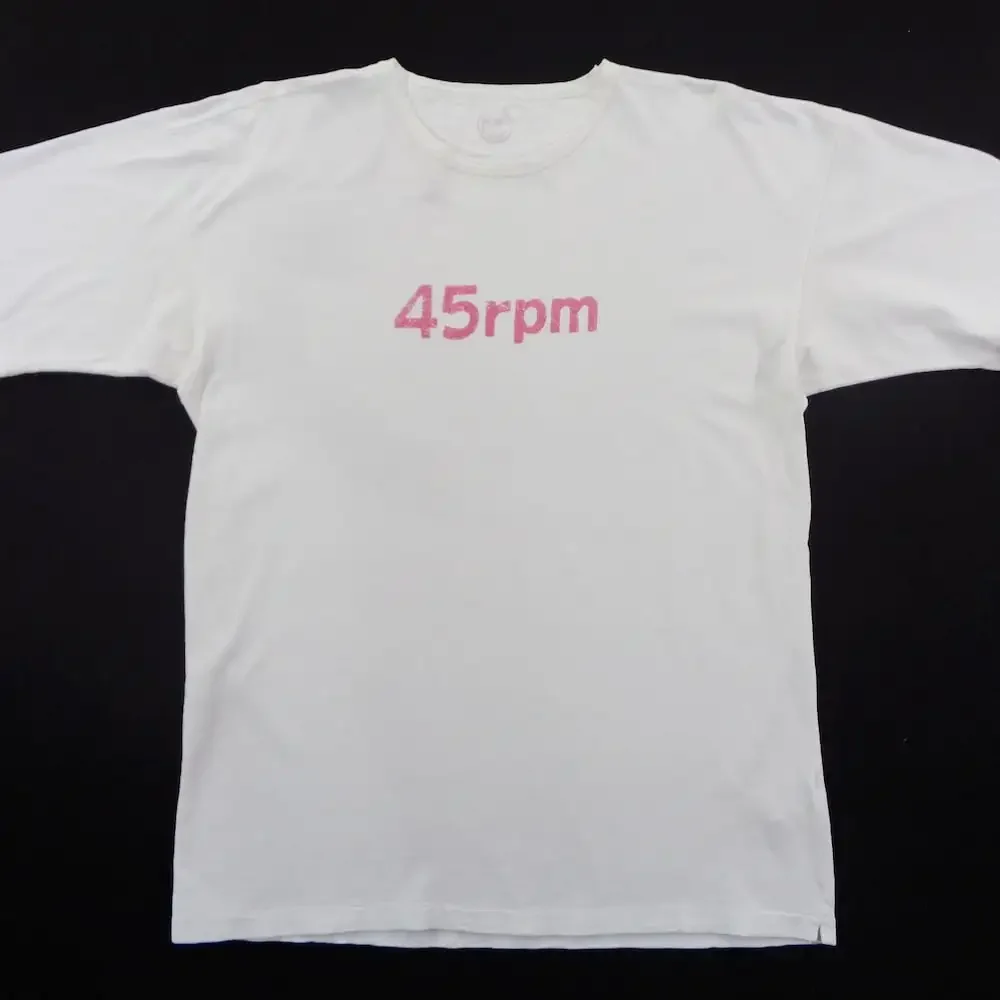 45Rpm T Shirt Size 5 Spell Out M L