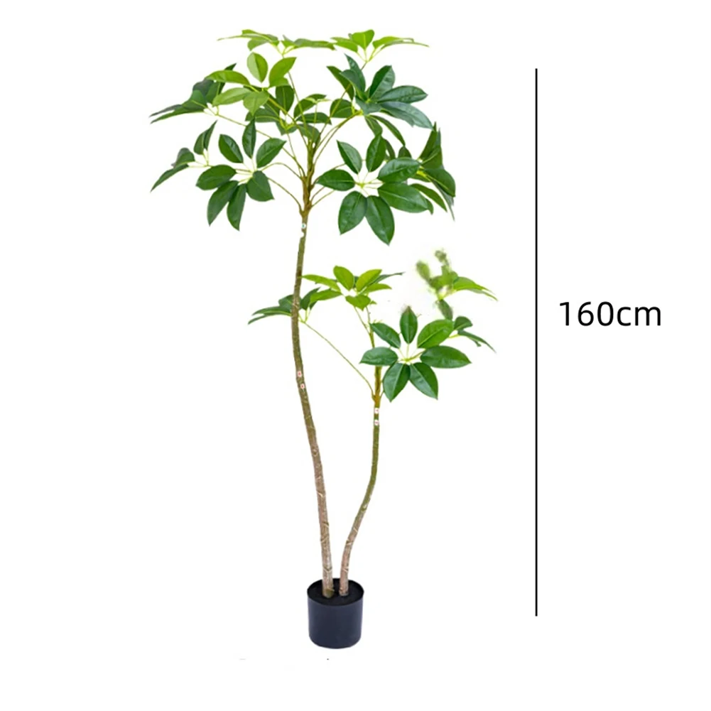 Artificial Umbrella Tree 160cm Tall Fake Plants Artificial Plants With Planter Tree In Pot For Living Room Floor Greening Porch