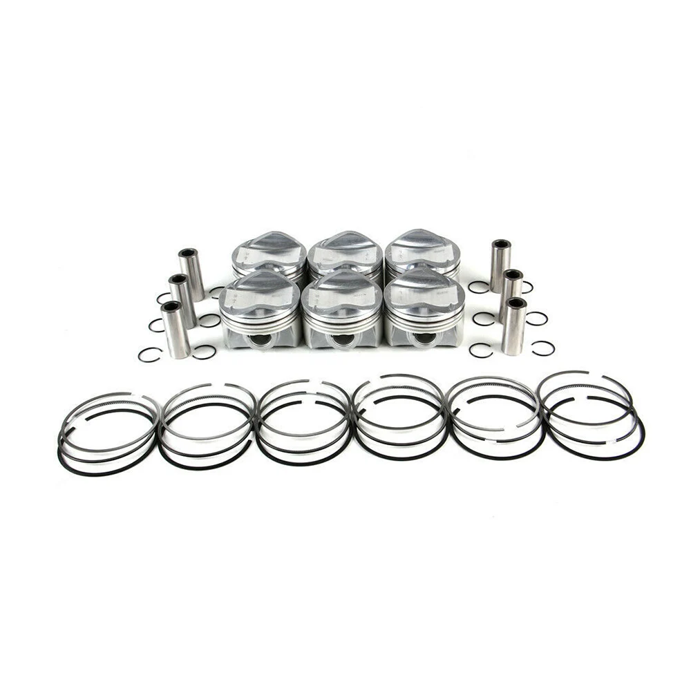 Pop Piston&Ring Set For VW Touareg AUDI A6 A8 Q7 3.0T Piston Assembly With 06E107065DM 06E107066DM 028PI00124000 WG1423659 Car P