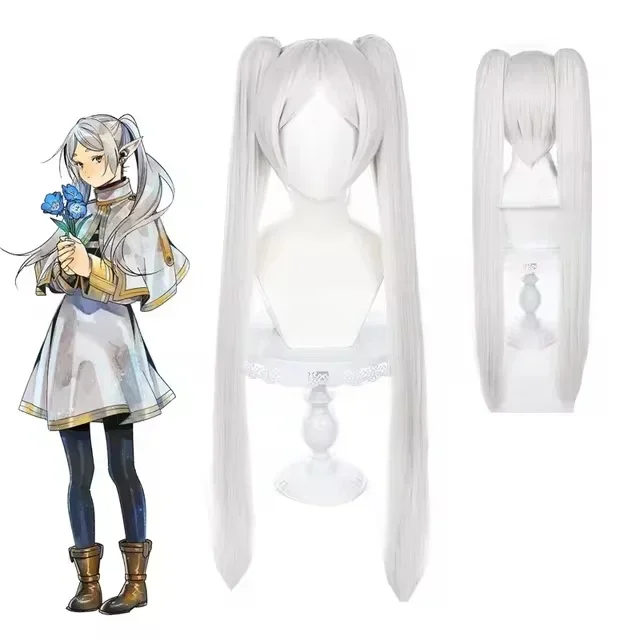 Sousou No Frieren Cosplay Costume Wig Shoes Anime Figures Magician Dress Elf Ear Halloween Party Charistmas for Women view 4